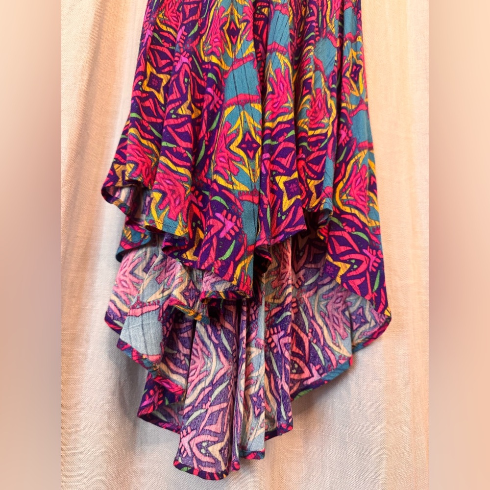 ASTR the Label Blue Purple Geometric High-Low Midi Dress - Similar to Size XS/S - Picture 3 of 8